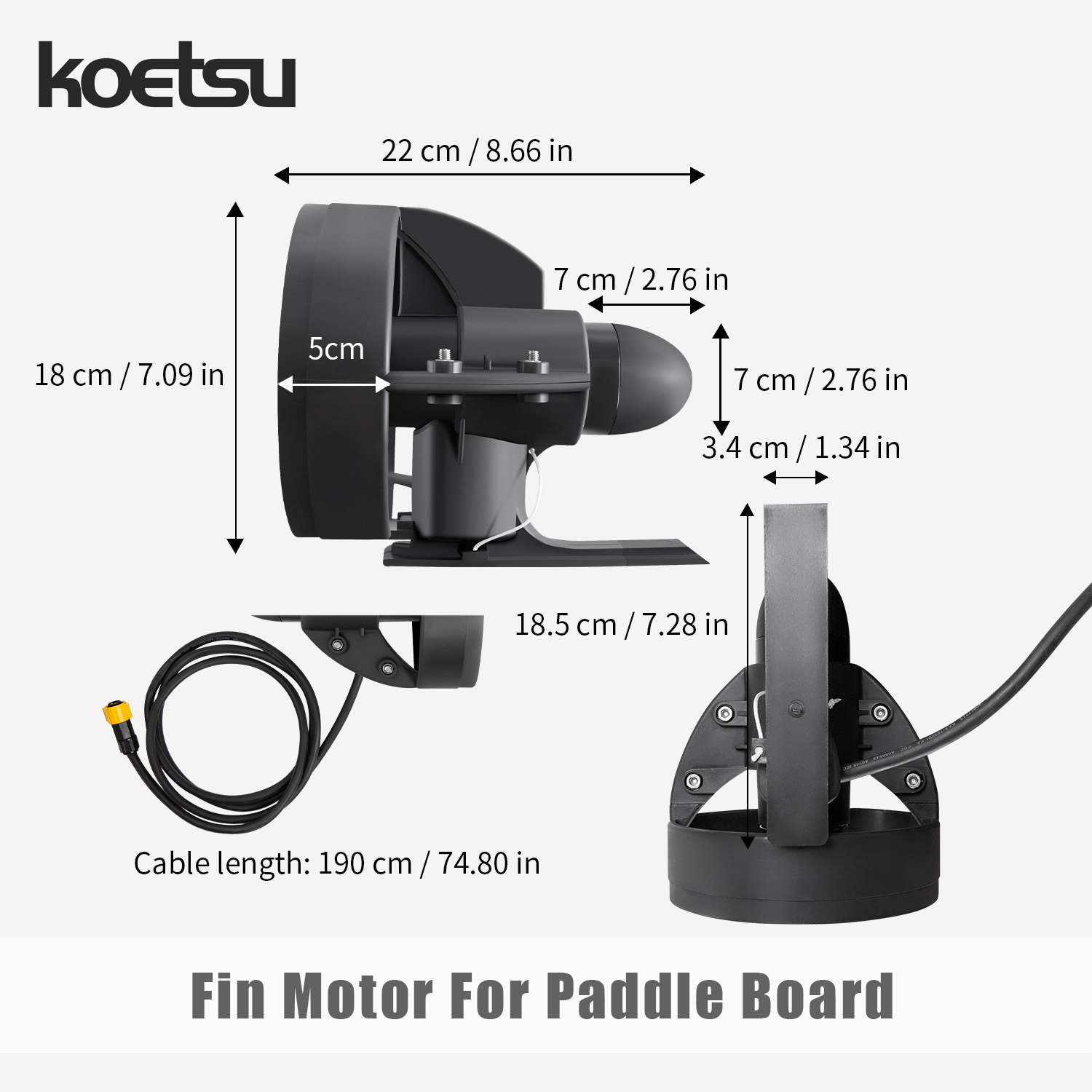 KOETSU Paddleboard Unterwasser – Fishing Boat Trolling Motor Bewertung und Preis