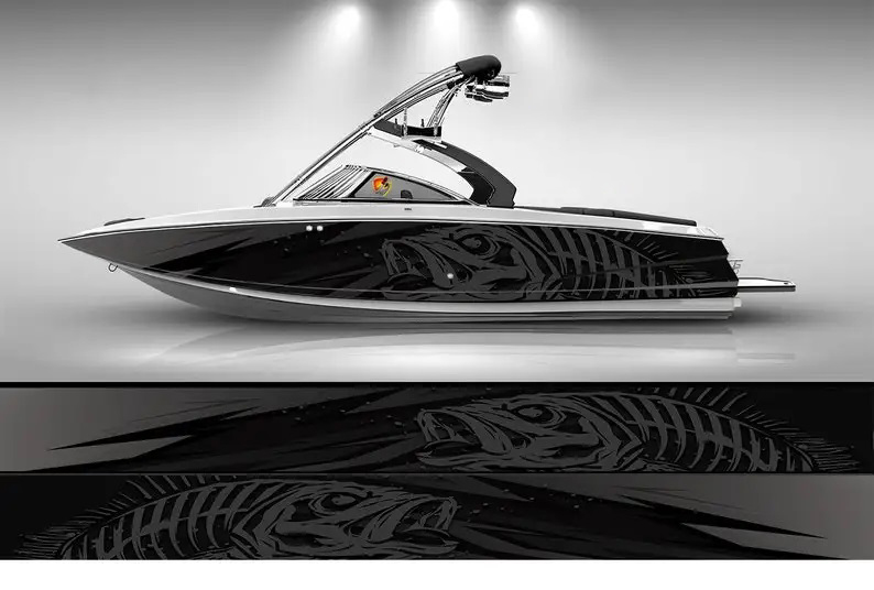 Camo Schwarz-Weiß-Marlin Fisch – Fishing Boat Trailer Bewertung und Preis